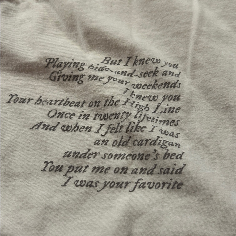 RARE Taylor Swift Folklore t-shirt size Large - Picture 3 of 7